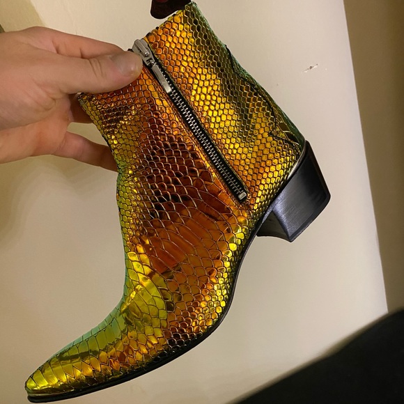 Jeffrey West Multi-colored metallic boots! - Picture 6 of 6